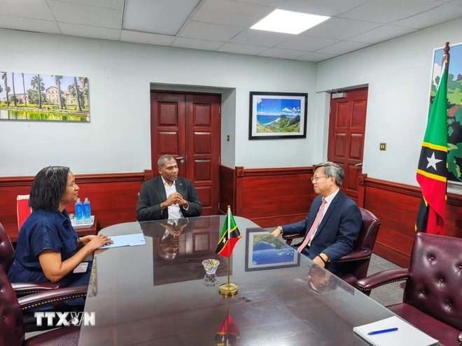 Vietnam, Saint Kitts and Nevis seek to advance practical cooperation mechanisms