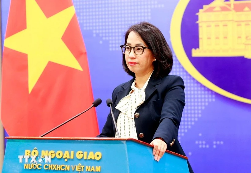 Spokesperson of the Ministry of Foreign Affairs Pham Thu Hang. (Photo: VNA)