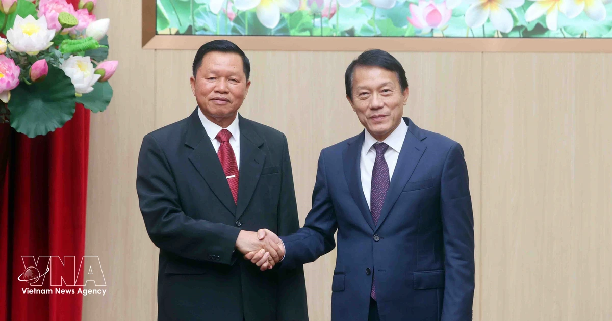 Vietnamese, Lao Public Security Ministries enhance collaboration