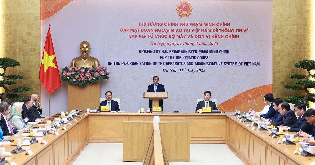View - PM Pham Minh Chinh updates Diplomatic Corps on local governance reform | Vietnam+ (VietnamPlus)