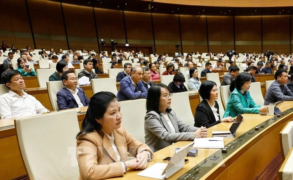 Deputies at a National Assembly meeting. (Photo: VNA)