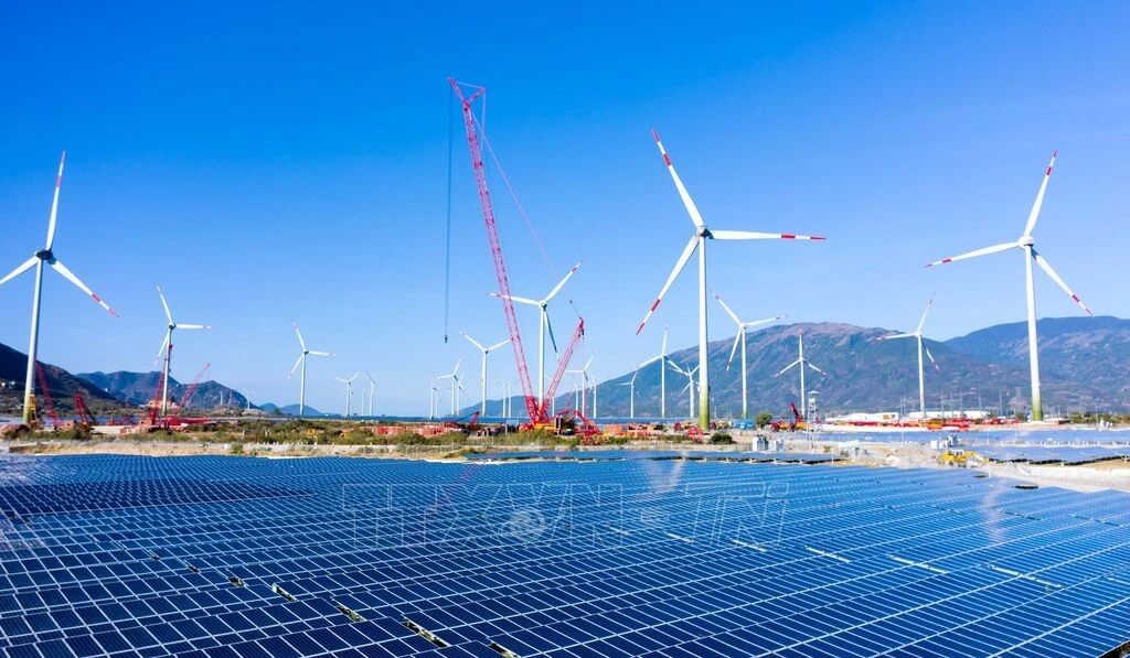 A renewable energy project of the Trung Nam Group in Khanh Hoa province (Photo: VNA)