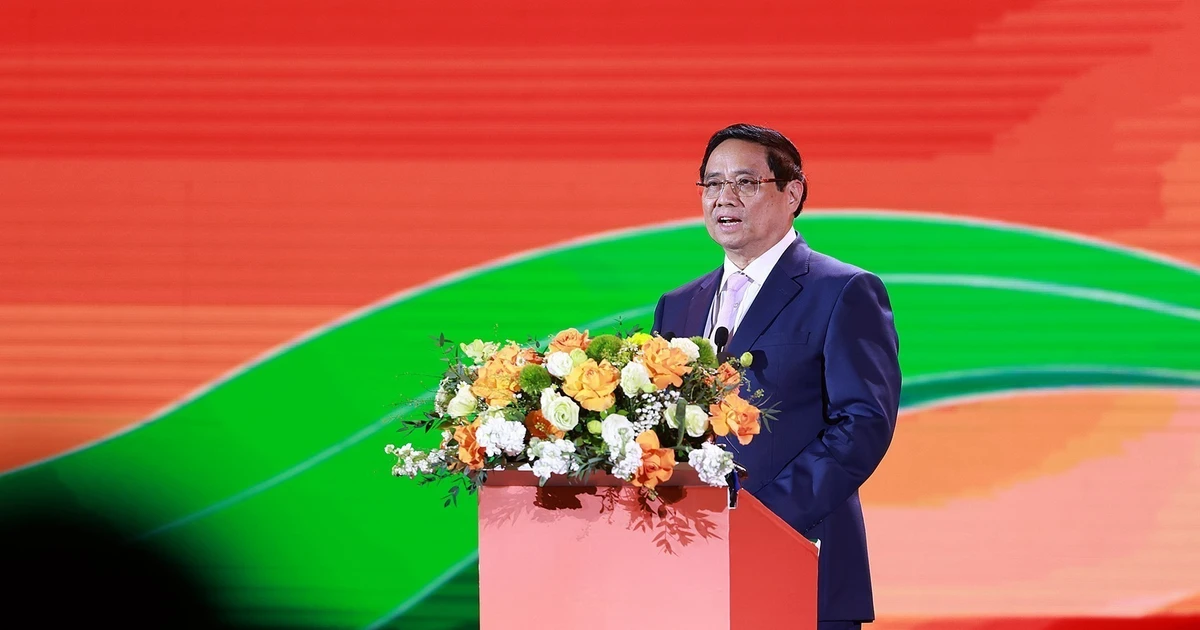 Prime Minister Pham Minh Chinh speaks at the closing ceremony of the Autumn Fair 2025. (Photo: VNA)