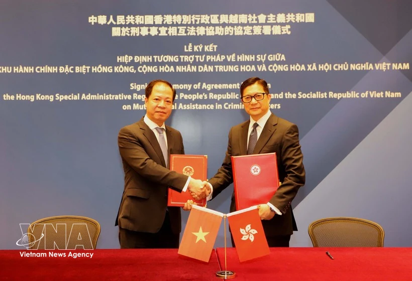 Vietnam, Hong Kong sign mutual legal assistance pact in criminal matters