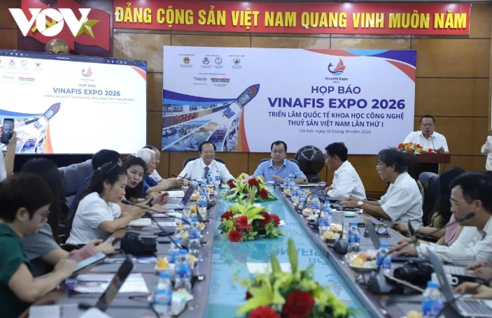 At the press conference to announce the organisation of VINAFIS EXPO 2026 (Photo: vov.vn)