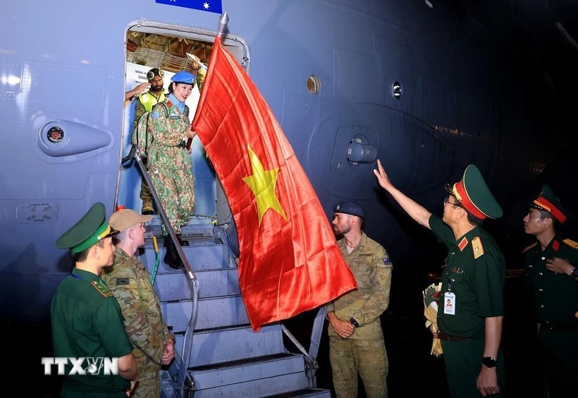 The delegation of Level-2 Field Hospital Rotation 6 successfully complete their UN peacekeeping mission in South Sudan. (Photo: VNA)