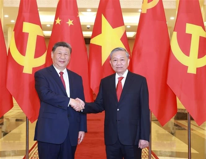 Top leaders of Vietnam, China hold talks in Hanoi | Vietnam+ (VietnamPlus)