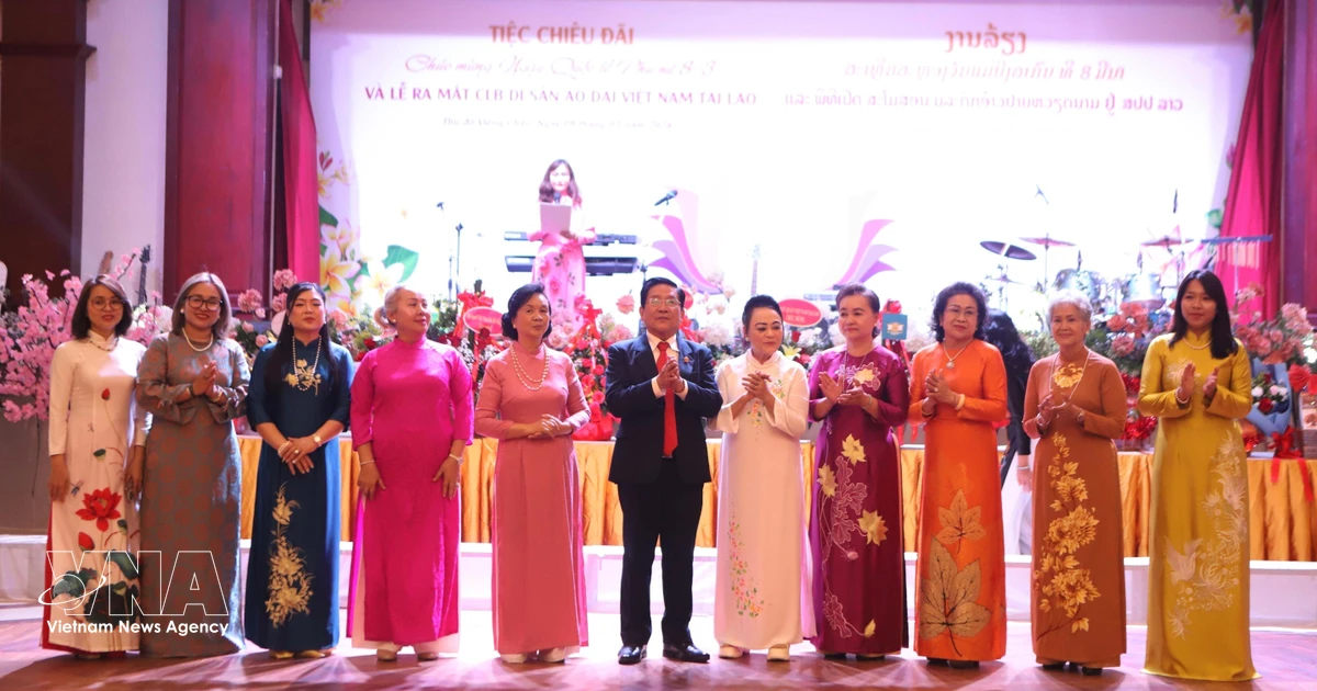 Ao dai helps promote Vietnamese culture in Laos