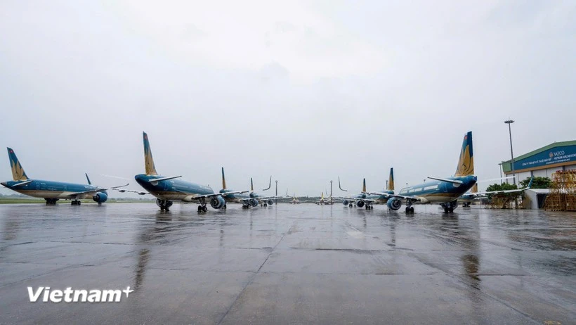 Da Nang, Phu Bai, Dong Hoi, and Tho Xuan airports have reopened after Typhoon Bualoi. (Illustrative photo: VNA)