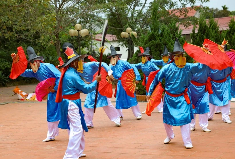 Xuan Pha dance is named in the list of National Intangible Cultural Heritage (Photo: VNA)