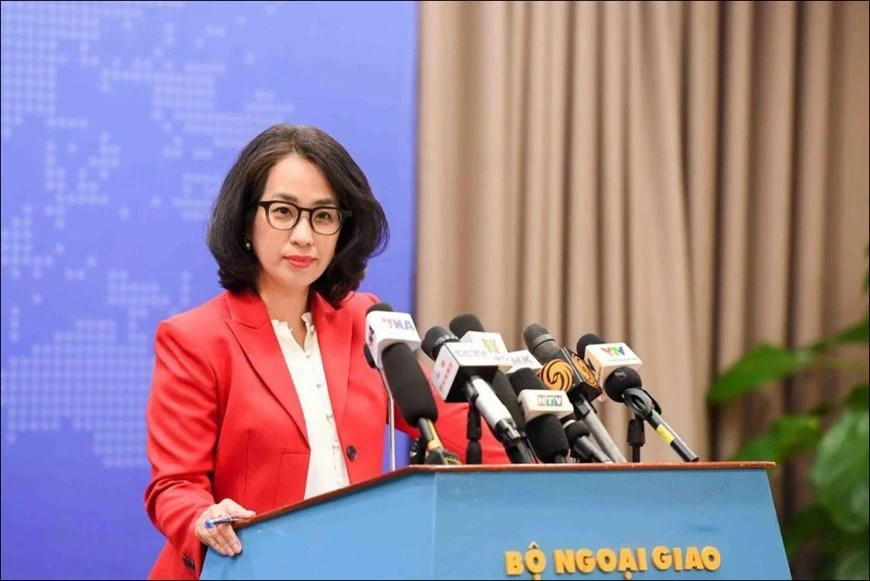 Spokeswoman of the Ministry of Foreign Affairs Pham Thu Hang. (Photo: VNA)