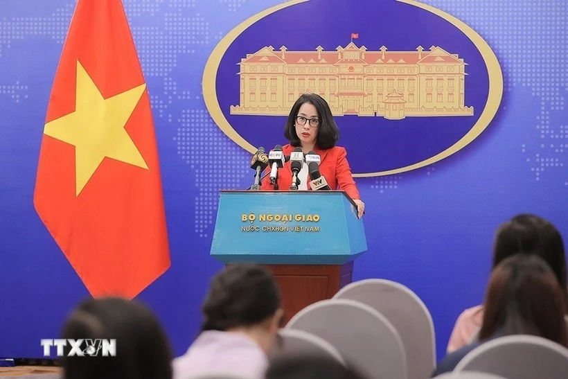 Spokeswoman of the Ministry of Foreign Affairs Pham Thu Hang. (Photo: VNA)
