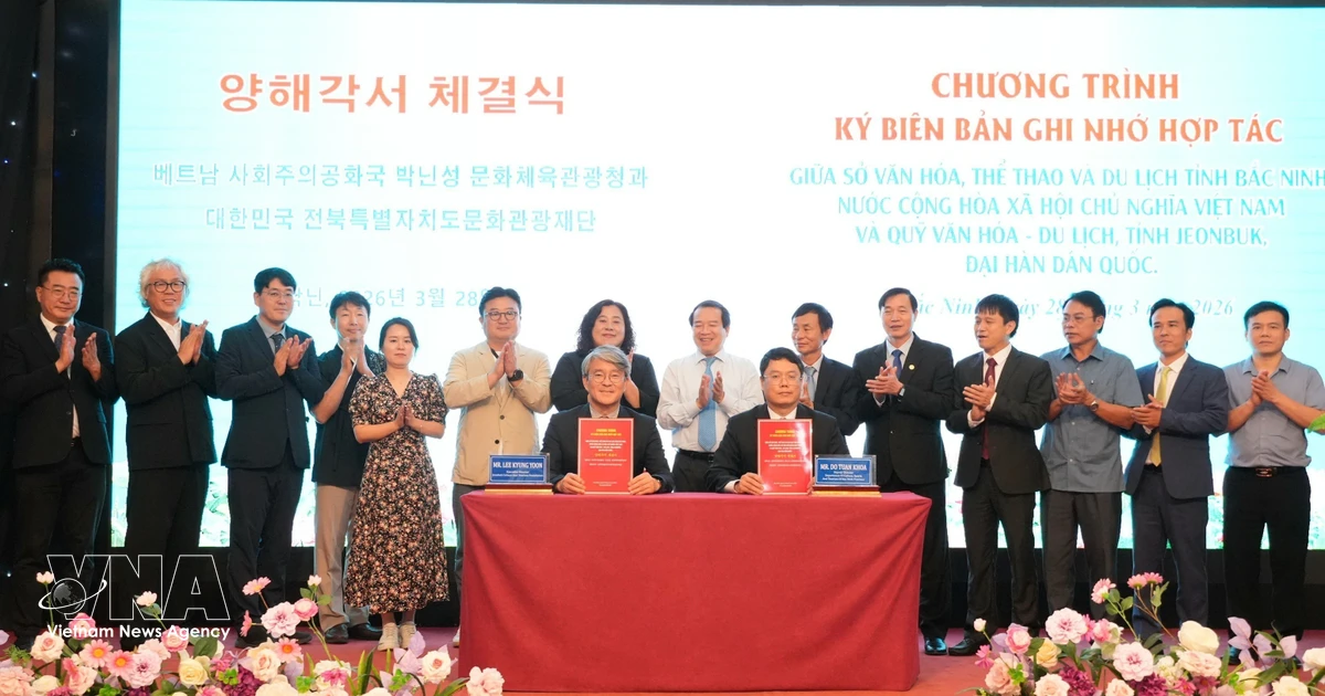 Bac Ninh, RoK’s Jeonbuk boost cultural, tourism cooperation