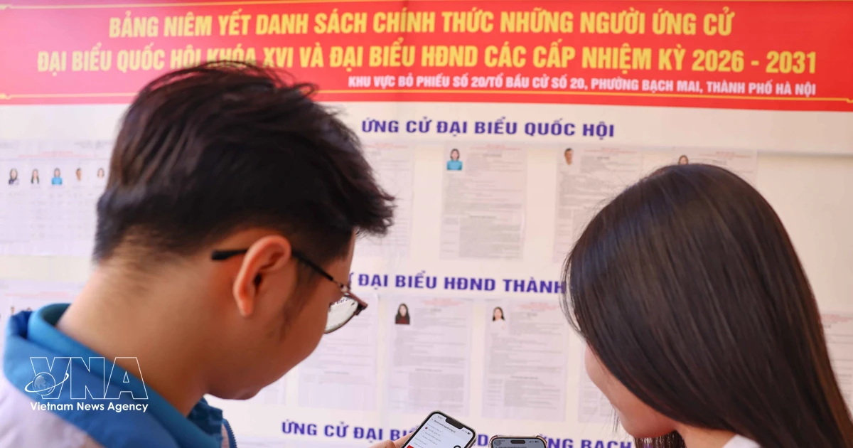 Gallery - Resolution 57: VNeID application helps students take part in elections | Vietnam+ (VietnamPlus)