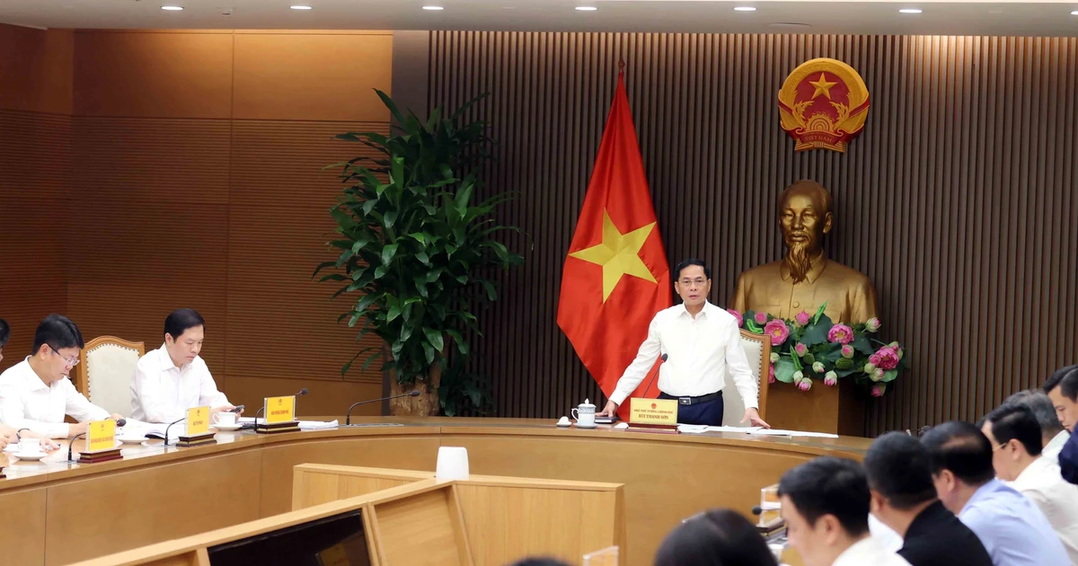 At the first meeting of the steering board for the Opening for Signature of the UN Convention against Cybercrime and related events in Vietnam on October 13 (Photo: VNA)
