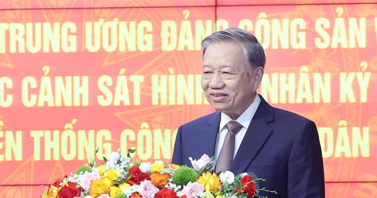 Party General Secretary To Lam speaks at the event (Photo: VNA)