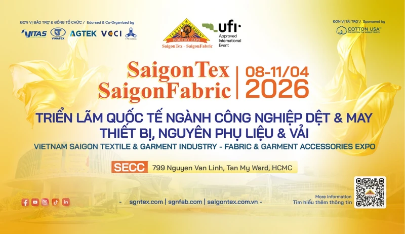 SaigonTex – SaigonFabric 2026 to showcase latest industry trends