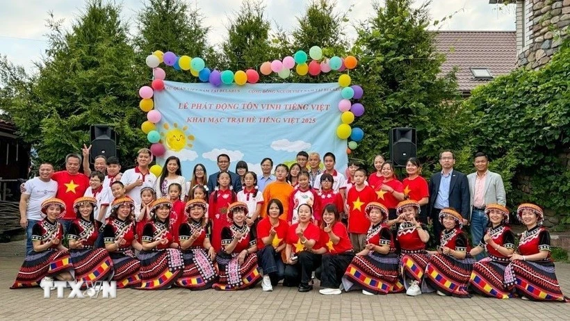 Participants in the 4th Vietnamese Language Summer Camp (Photo: VNA)