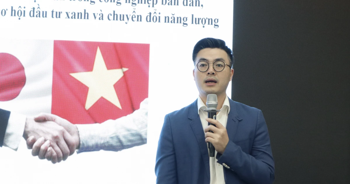 Nguyen Duy Kien, head of the Northeast Asia and South Pacific division at the Ministry of Industry and Trade, speaks at the seminar. (Photo: VNA)