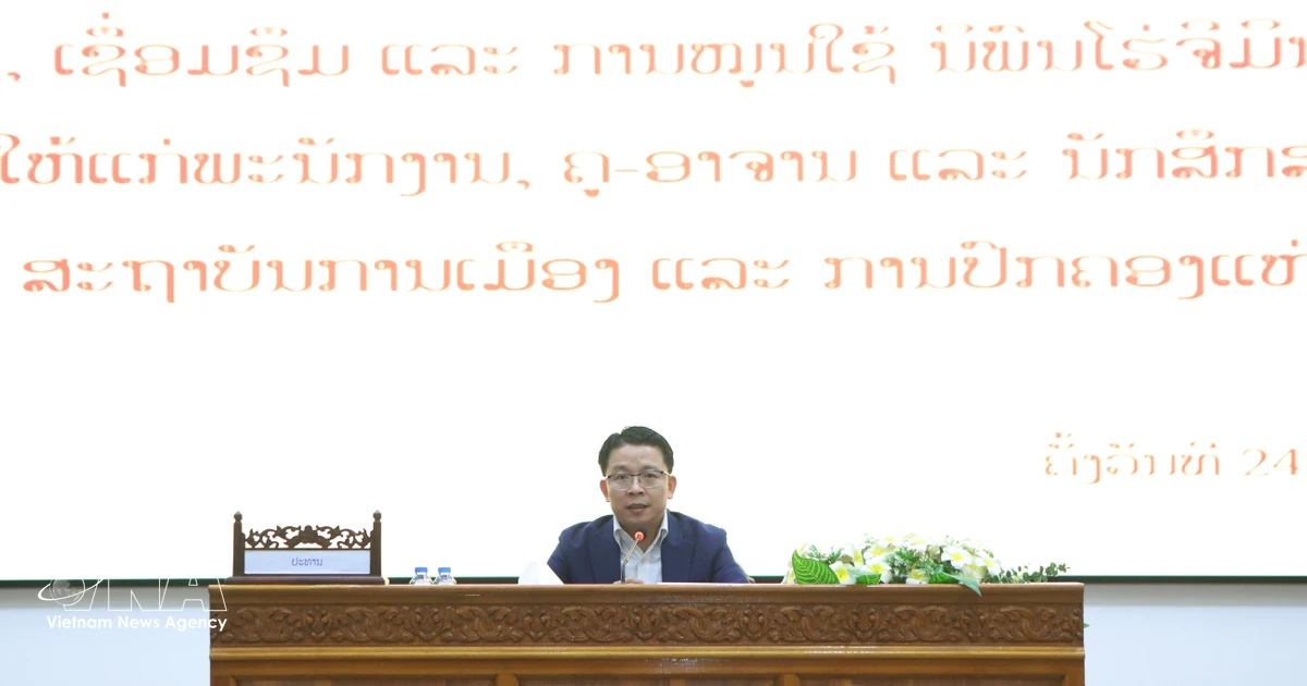 Lao academy promotes application of Complete Works of Ho Chi Minh in political education