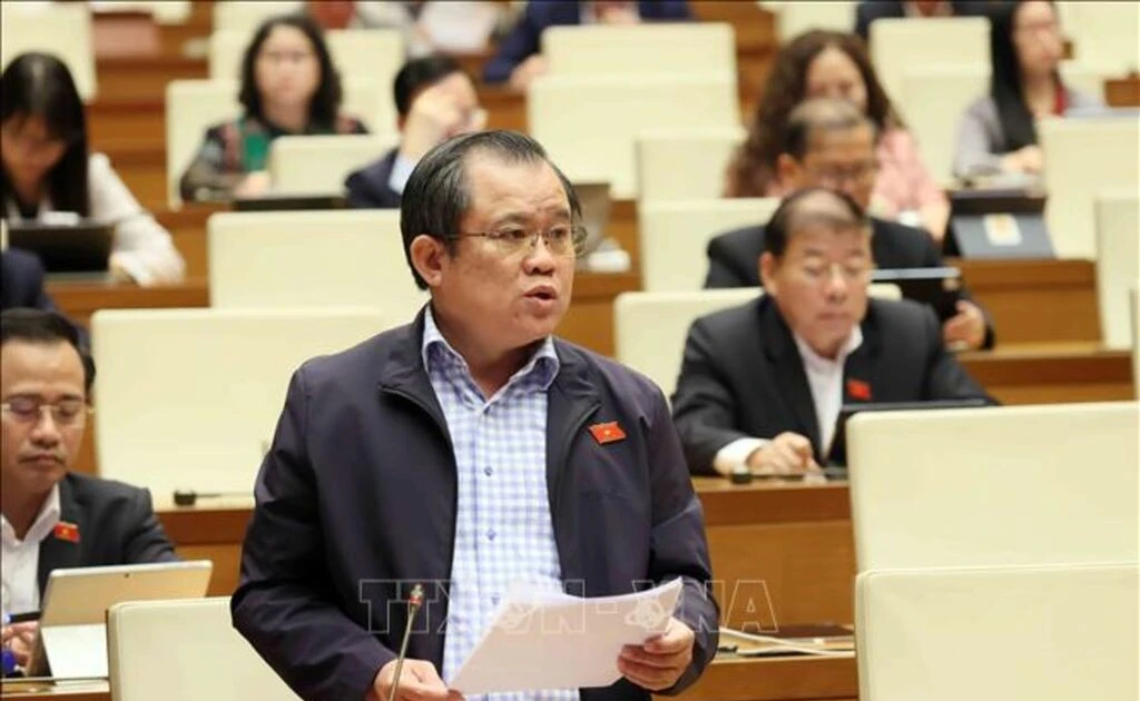 Deputy Nguyen Tam Hung of Ho Chi Minh City speaks at the 15th National Assembly's ongoing 10th session on December 1. (Photo: VNA) 