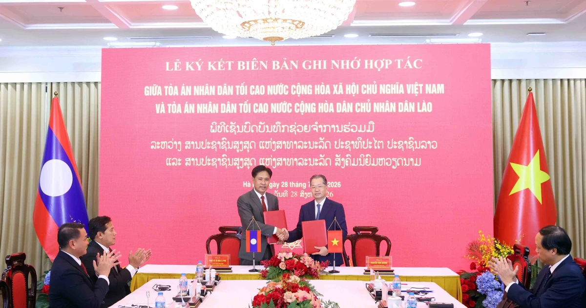 Vietnamese, Lao supreme courts deepen cooperation