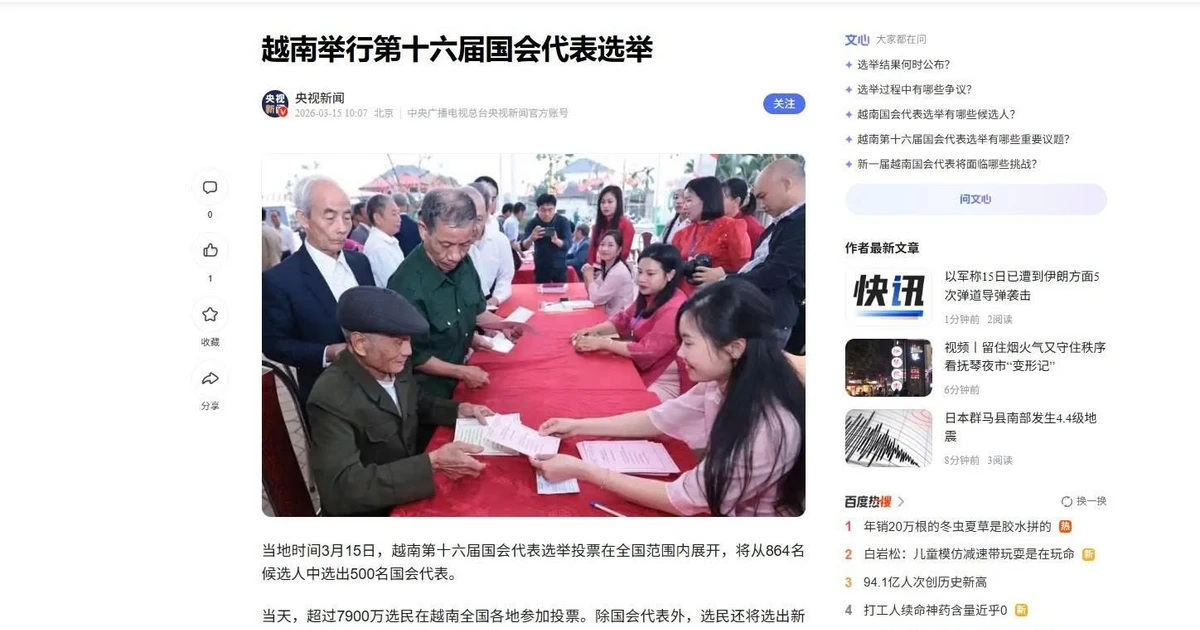 International media spotlight Vietnam’s Election Day