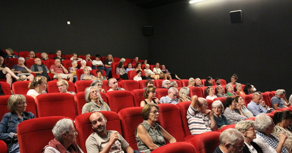 French audience at the documentary screening. (Photo published by VNA)