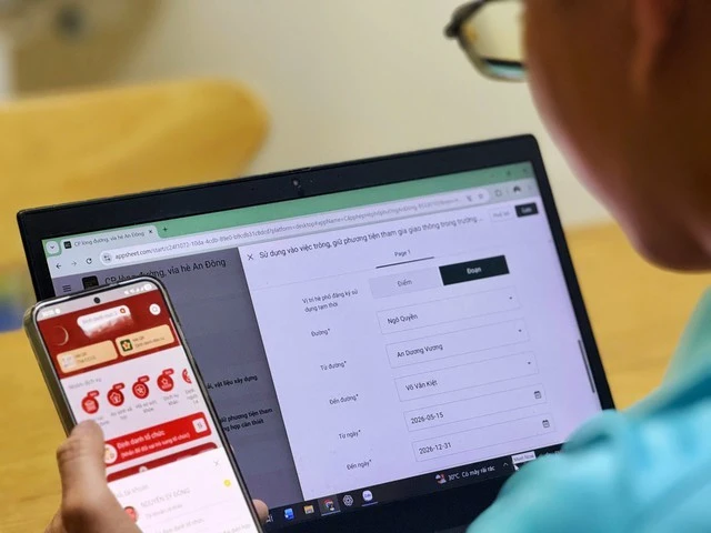 First ward in Ho Chi Minh City to manage sidewalks through software