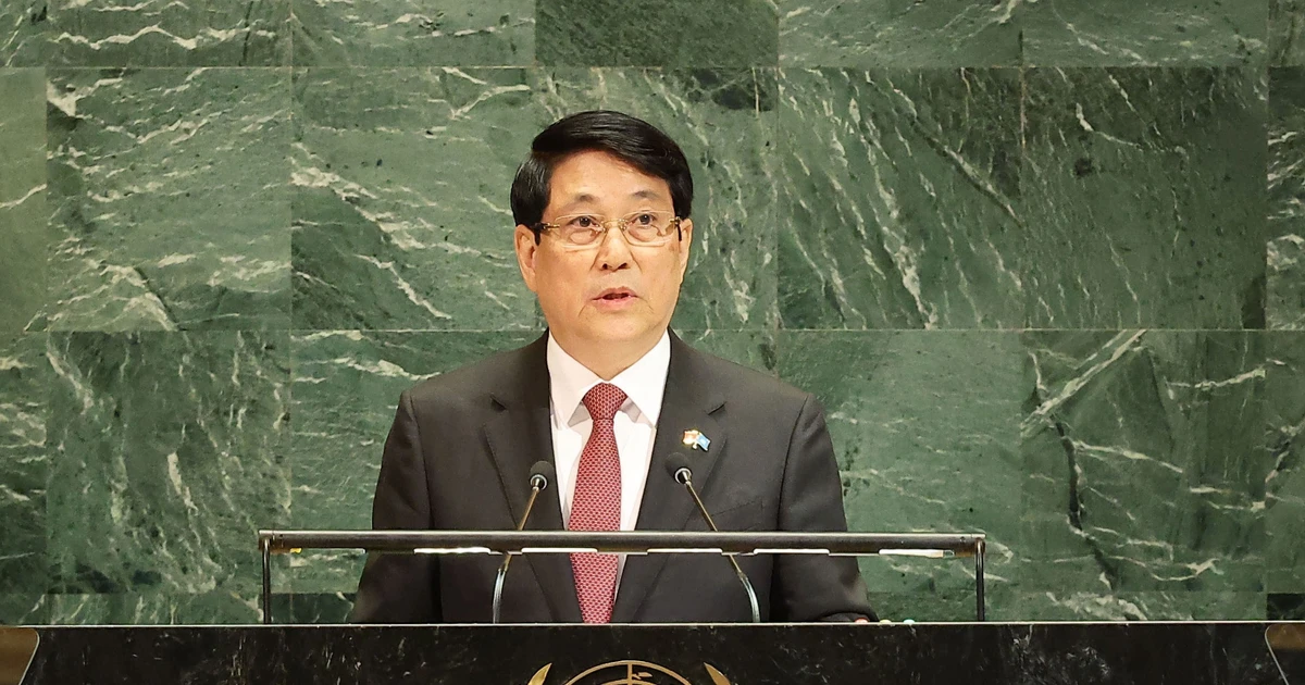 State President Luong Cuong addresses the High-Level General Debate of the 80th Session of the United Nations General Assembly (UNGA 80) (Photo: VNA)