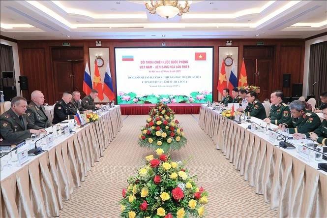 An overview of the 8th Viet Nam – Russia Defence Strategy Dialogue. (Photo: VNA)