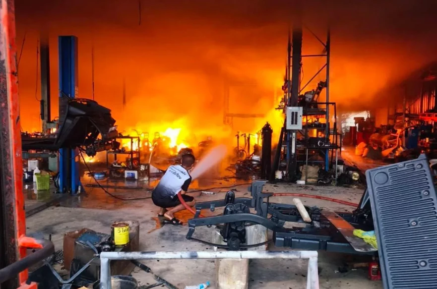 Two fires occur in Thailand