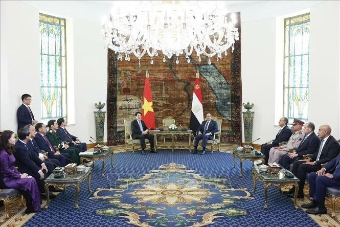 At the talks between the Vietnamese and Angolan Presidents Luanda on August 7, 2025 (Photo: VNA)