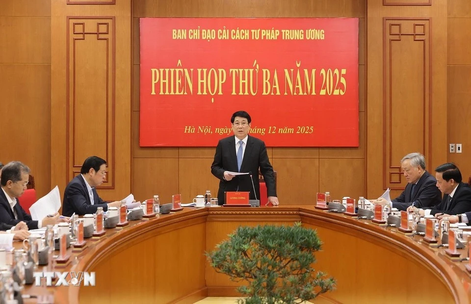 State President chairs third meeting of Central Steering Committee for Judicial Reform