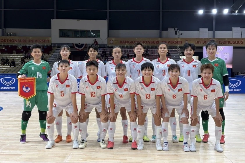 Viet Nam women’s futsal team (Photo: VFF)