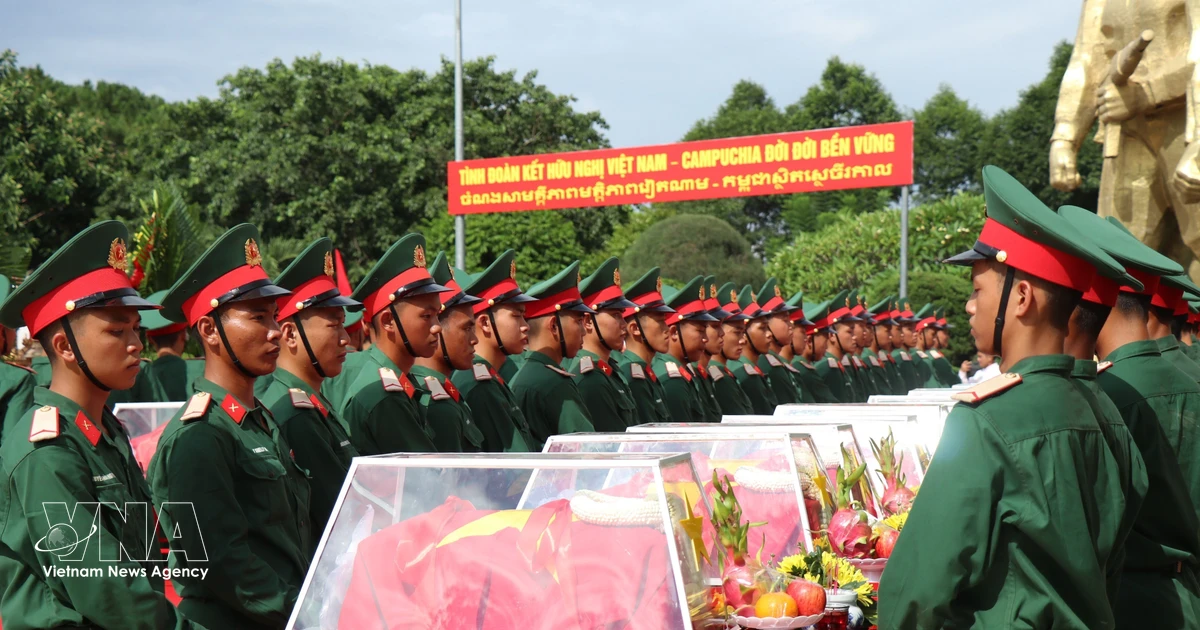 27 fallen Vietnamese soldiers repatriated from Cambodia