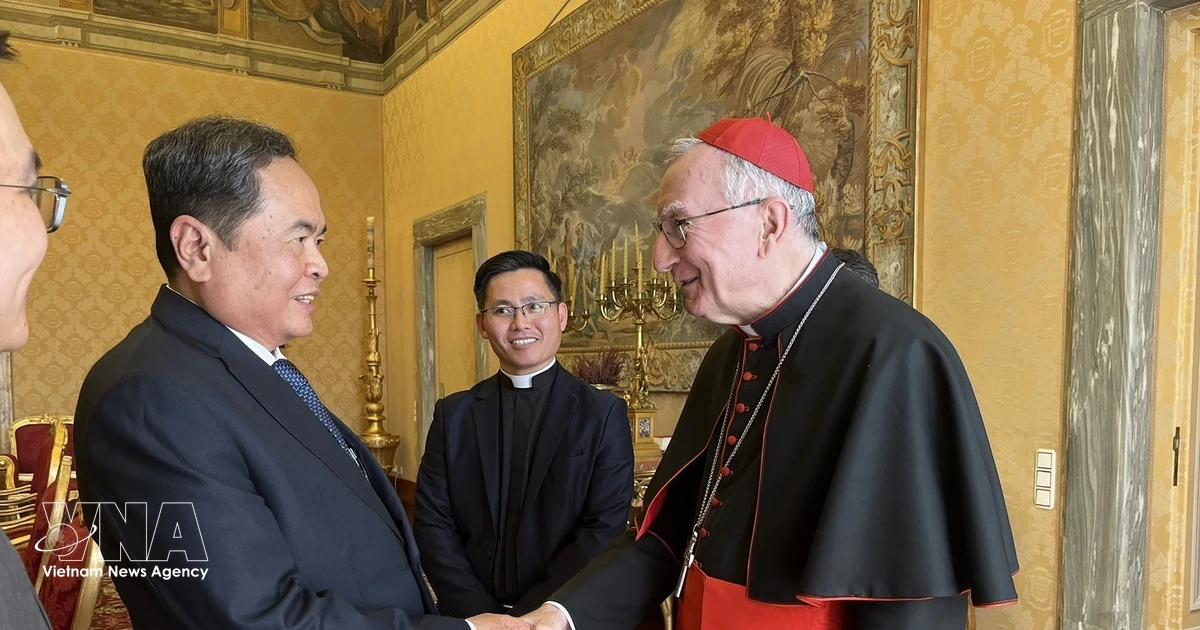 Gallery - Top legislator meets Vatican Secretary of State | Vietnam+ (VietnamPlus)