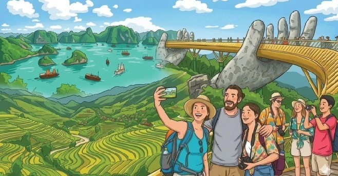 Gallery - International visitors to Vietnam up over 18% in first two months | Vietnam+ (VietnamPlus)