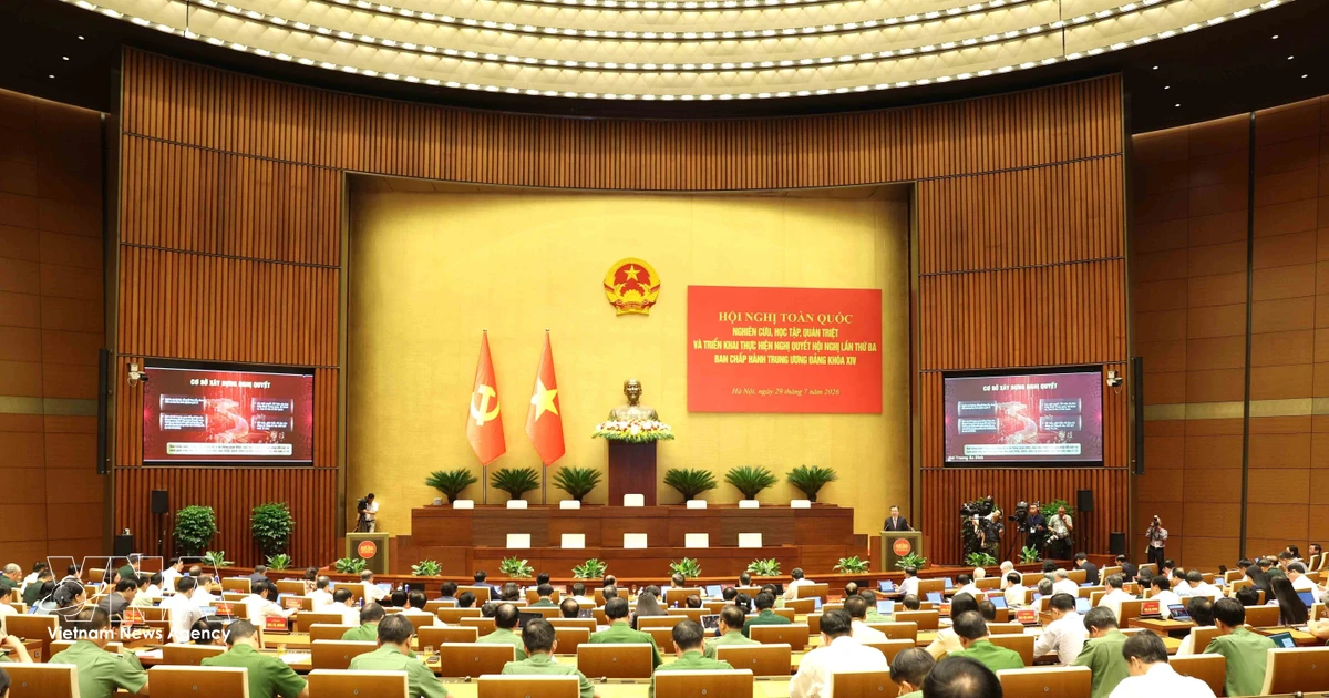 National teleconference disseminates resolutions of 14th Party Central Committee’s third session