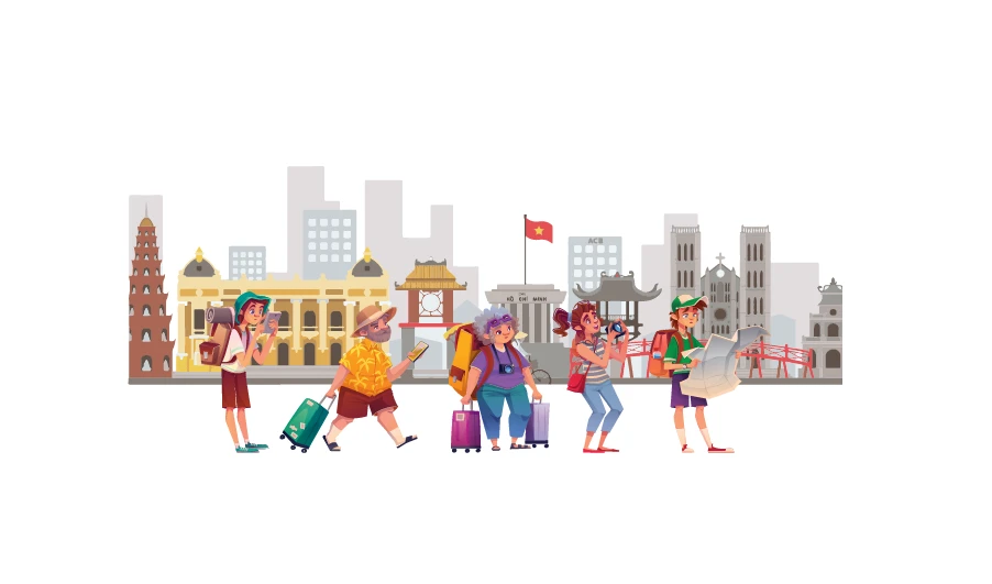 Int'l visitors to Vietnam up over 13.8% in first seven months of 2026