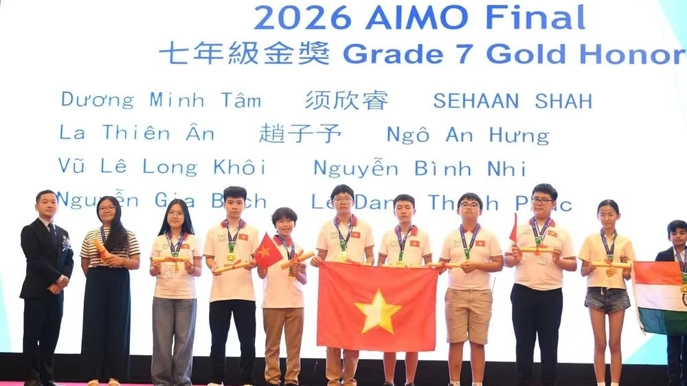 Vietnamese students shine at AIMO 2026 international finals
