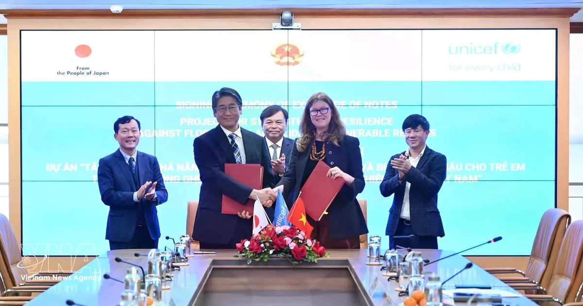 Japan, UNICEF join hands to strengthen children’s resilience to natural disasters, climate change