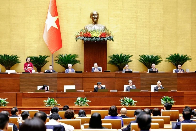 An overview of a discussion within the 15th National Assembly’s 10th session (Photo: VNA)