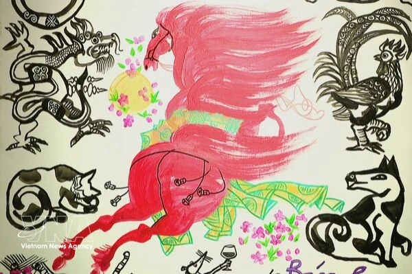 Vietnamese artist spends half a century painting sacred horses