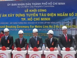 HCM City breaks ground for Metro project