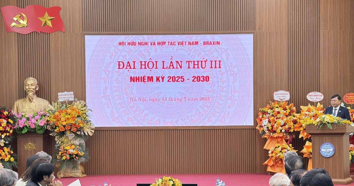An overview of the Viet Nam-Brazil Friendship and Cooperation Association's third National Congress for the 2025-2030 term (Photo: VNA)