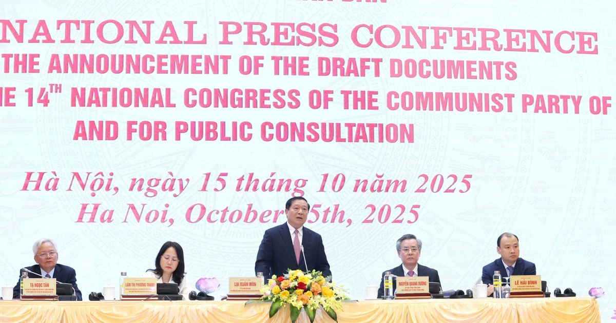 At the international press conference (Photo: VNA)