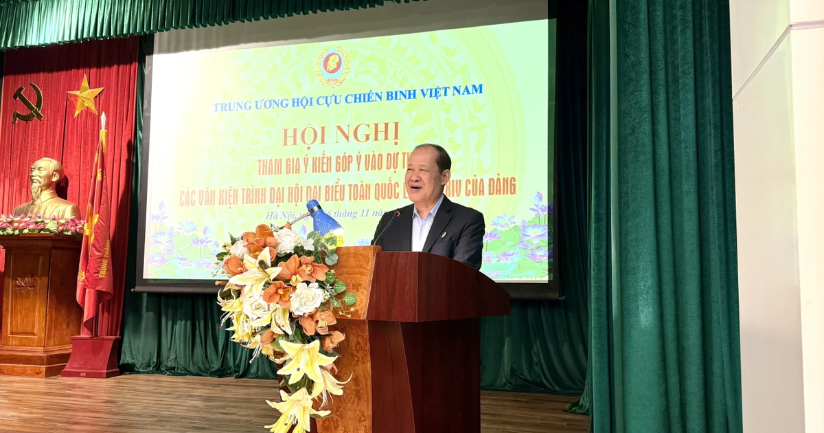 VWVA President Sen Lt Gen Be Xuan Truong speaks at the conference. (Photo: VNA)