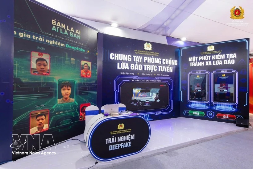 Interactive "Cyber Security Wall" exhibition spreads digital safety awareness in Hanoi