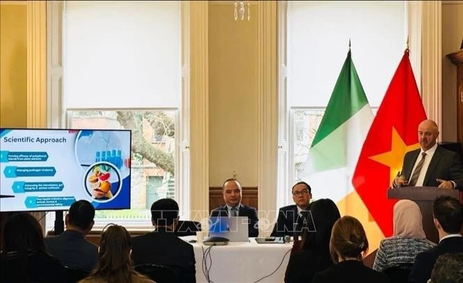 An Irish executive introduces green technology to Viet Nam (Photo: VNA)